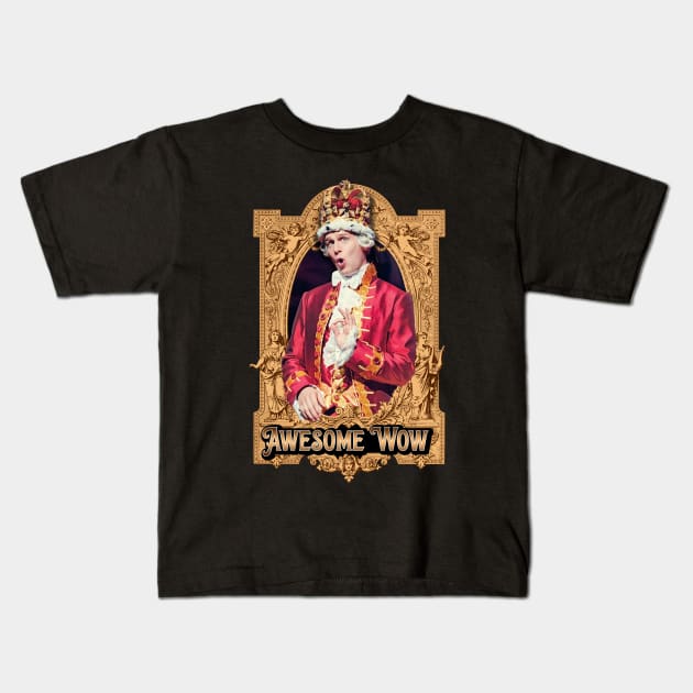 funny king of hamilton awesome wow Kids T-Shirt by nongshimngol